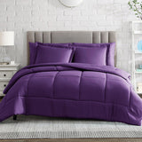 Down Alternative Comforter Set with Pillow Sham - Soft Brushed Microfiber Bedding