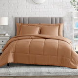 Down Alternative Comforter Set with Pillow Sham - Soft Brushed Microfiber Bedding