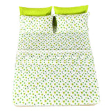 American Home Collection Lime Green Shamrocks Sheet Set