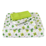 American Home Collection Lime Green Shamrocks Sheet Set