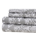 American Home Collection Grey Geometric Sheet Set