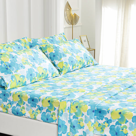 American Home Collection Floral Sheet Set