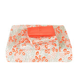 American Home Collection Peach Floral / Flower Sheet Set