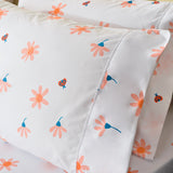 American Home Collection Pink Pollen and Ladybug Sheet Set