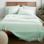 American Home Collection 6-Piece Solid Colors Sheet Set