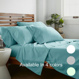 American Home Collection 6-Piece Solid Colors Sheet Set